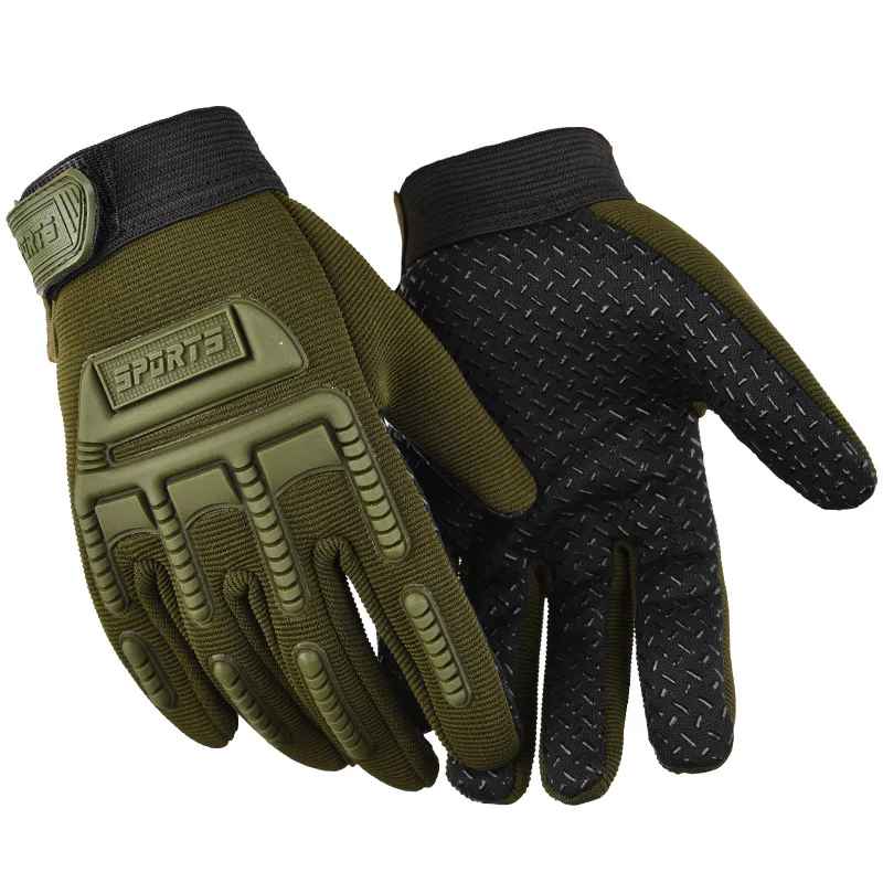 gants vélo vert