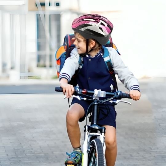 casque de vélo enfant rose