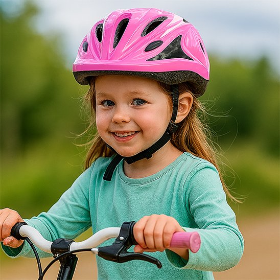 casque vélo enfant rose fille