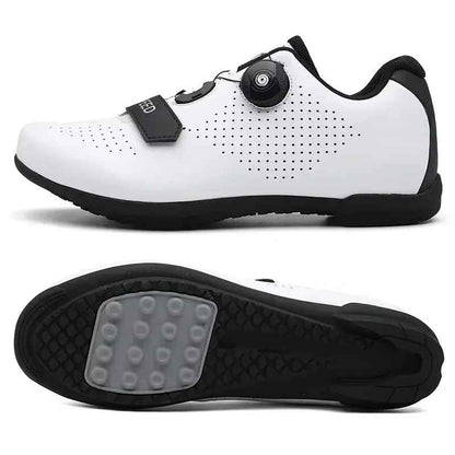 chaussures route vélo blanc dessous