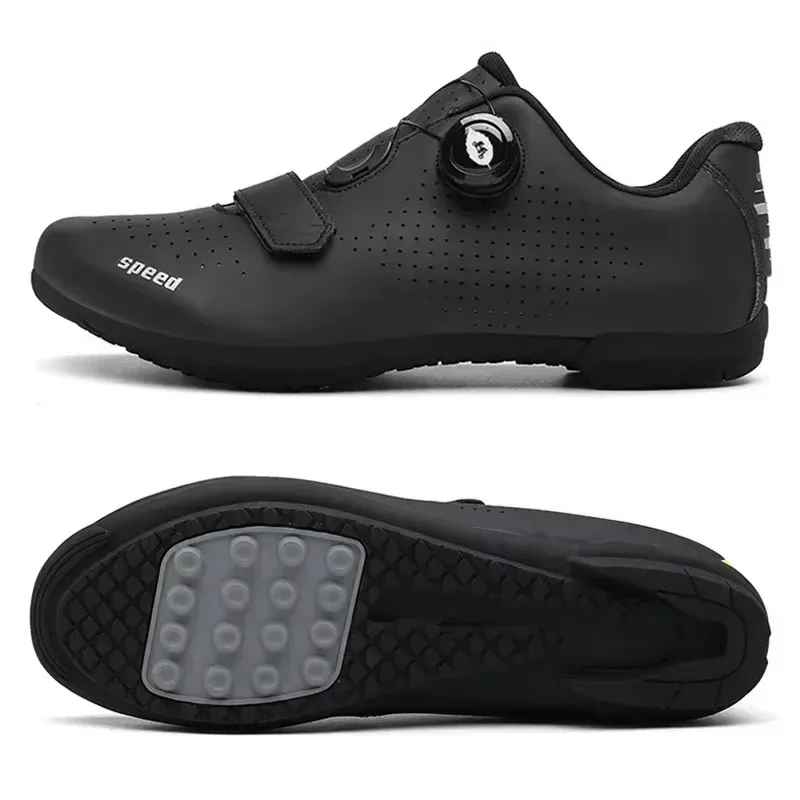 chaussures route vélo noir dessous