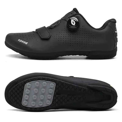chaussures route vélo noir dessous