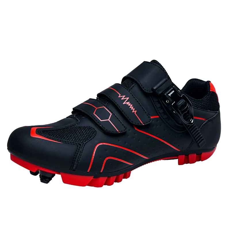 chaussures route vélo rouge