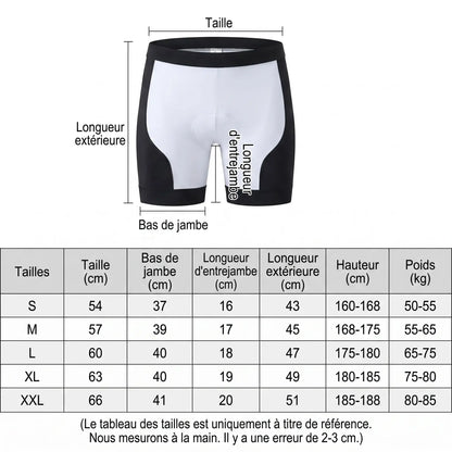 cuissard vélo charte taille