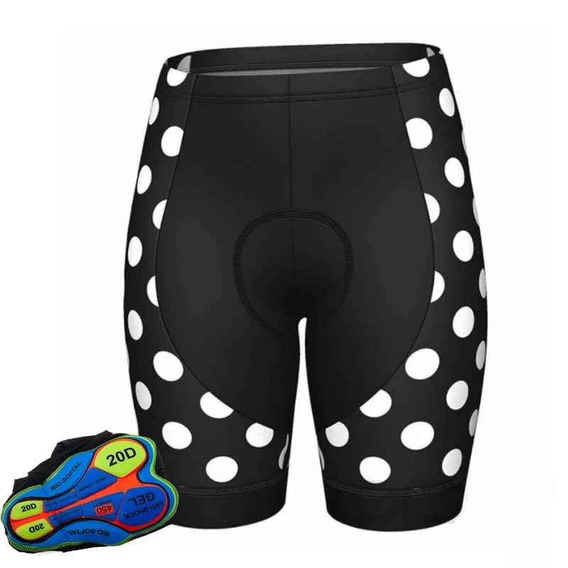 cuissard vélo femme pois blancs