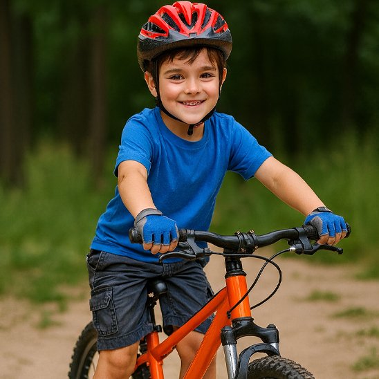 Gant pour vélo bleu