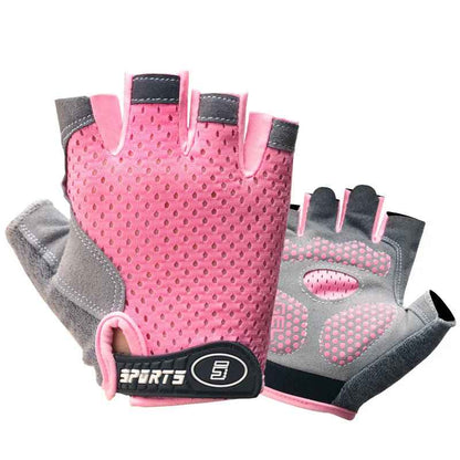 gant pour vélo rose