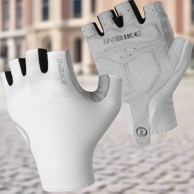 Gants vélo - CyclingGloves™ - Moitié Blanc - Vélo Plaisir