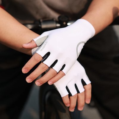 Gants vélo - CyclingGloves™ - Moitié Blanc - Vélo Plaisir