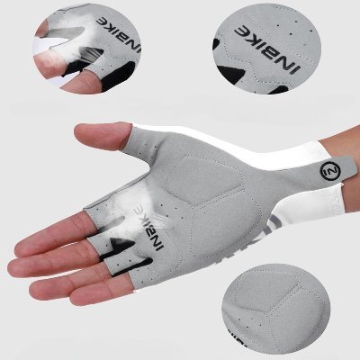 Gants vélo - CyclingGloves™ - Moitié Blanc - Vélo Plaisir