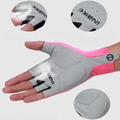 Gants Vélo - CyclingGloves™ - Moitié Rose - Vélo Plaisir