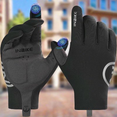 Gants Vélo - CyclingGloves™ - Noir - Vélo Plaisir