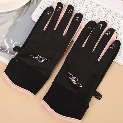 Gants vélo noir extérieur
