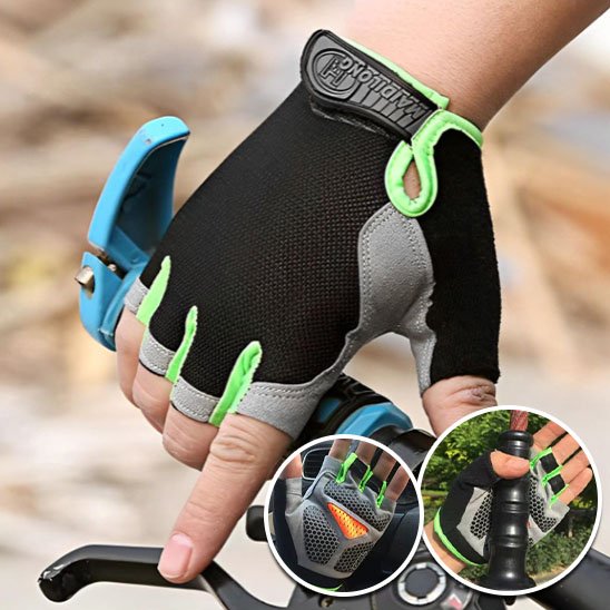 gants vélo proche vert