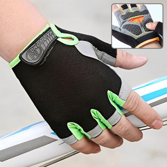 gants vélo vert intérieur