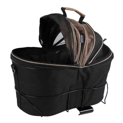 panier chien vélo chien ouvert diagonale