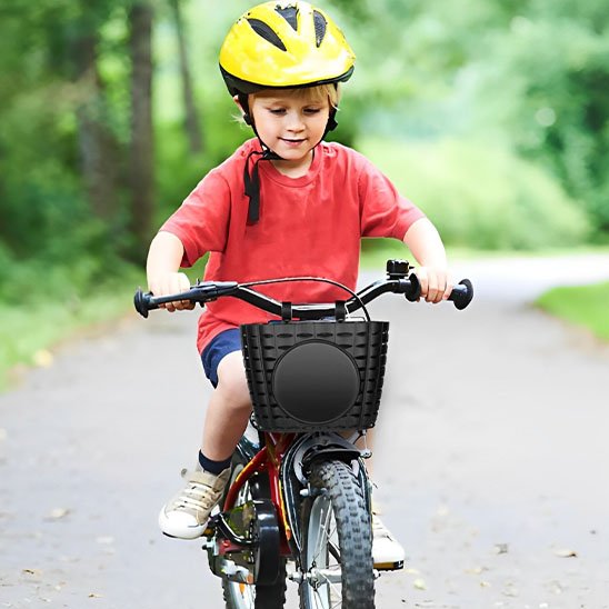 panier de vélo avec enfant