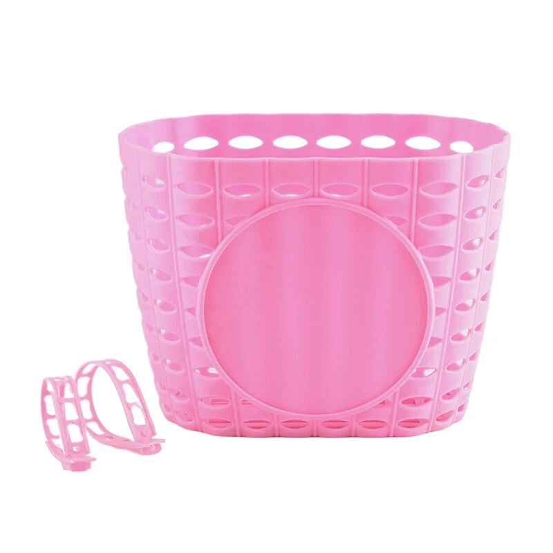 panier de vélo rose