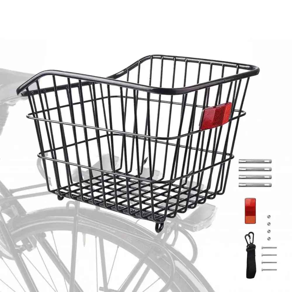 panier pour vélo arrière noir