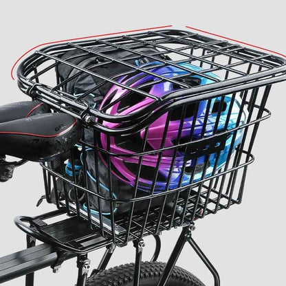 panier pour vélo avec casque