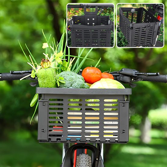 panier pour vélo avec légumes proche
