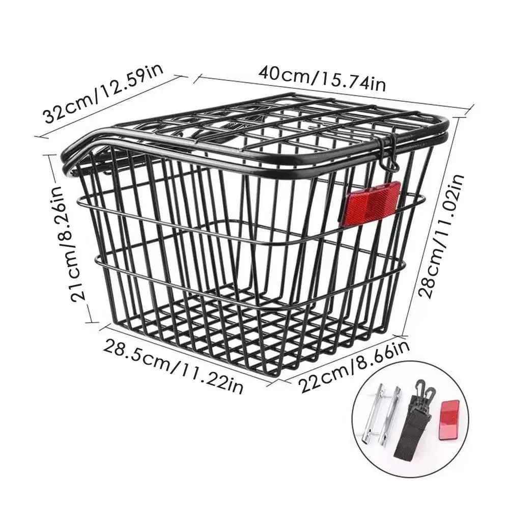 panier pour vélo dimensions noir
