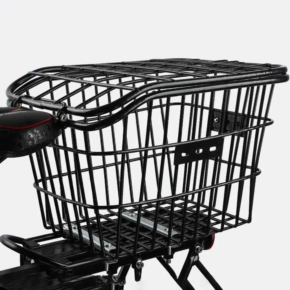 panier pour vélo noir avec couvercle