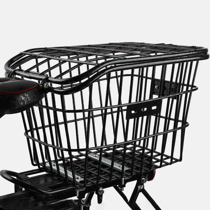 panier pour vélo noir avec couvercle