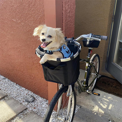 panier vélo avec chien