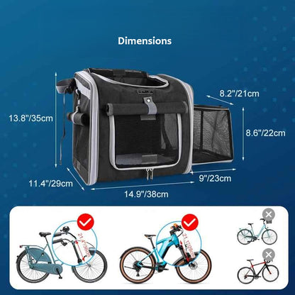 panier vélo chien dimensions vélo