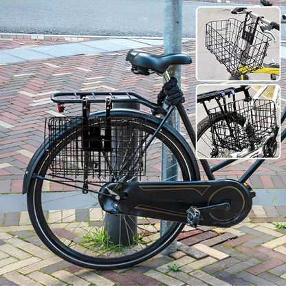 panier vélo pliable sur vélo
