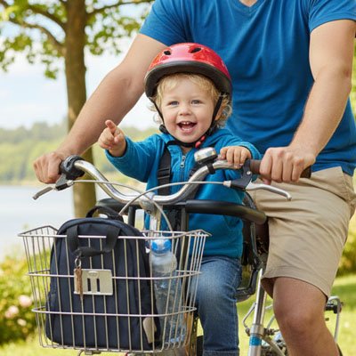 porte bébé vélo avec enfant