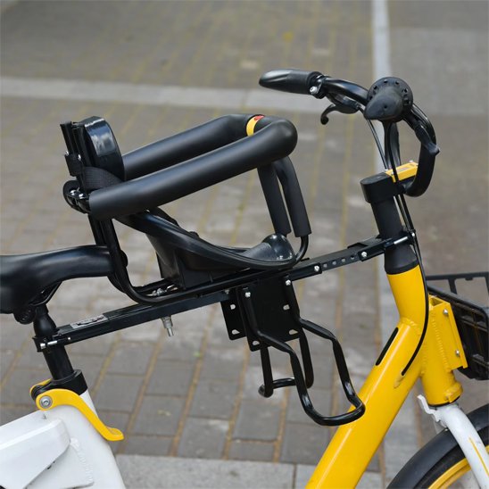 porte bébe vélo noir jaune
