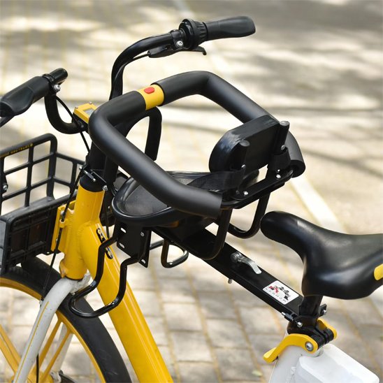 porte bébé vélo vu haut