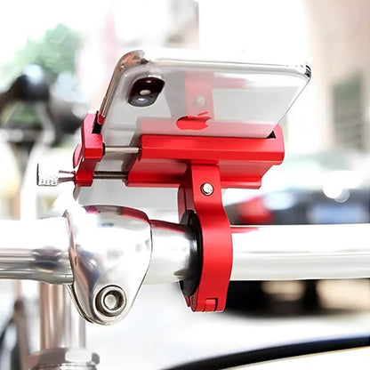 support téléphone pour vélo rouge
