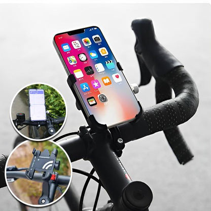 support téléphone sur guidon route