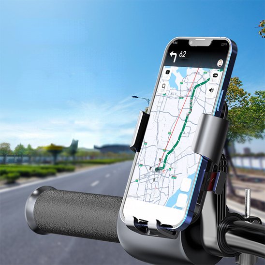 support téléphone vélo action côté