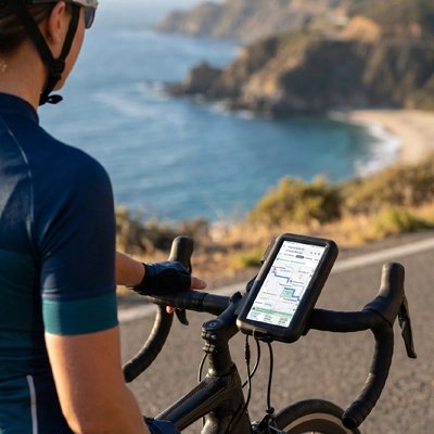 support téléphone vélo​ avec femme