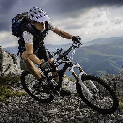 support téléphone vélo avec homme
