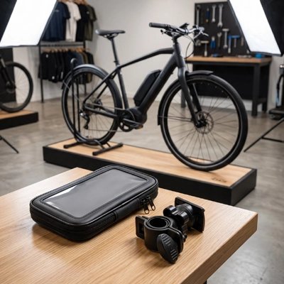 support téléphone vélo​ dans magasin