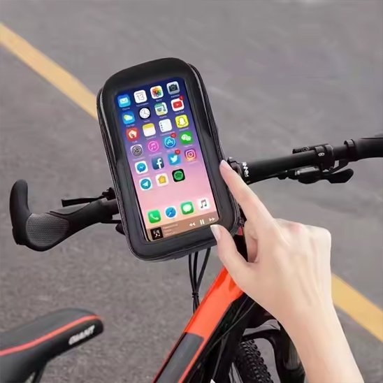 support téléphone vélo de haut