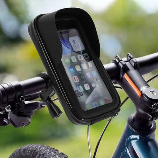 support téléphone vélo noir devant
