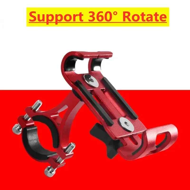 support téléphone vélo rouge