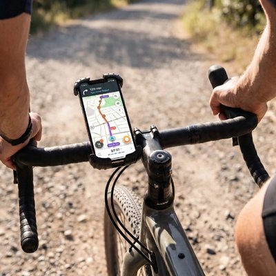 support téléphone vélo​ route sur guidon