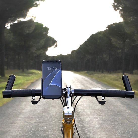 support téléphone vélo sur guidon