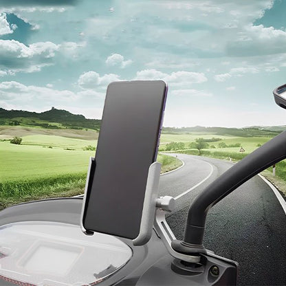 support téléphone vélo sur route