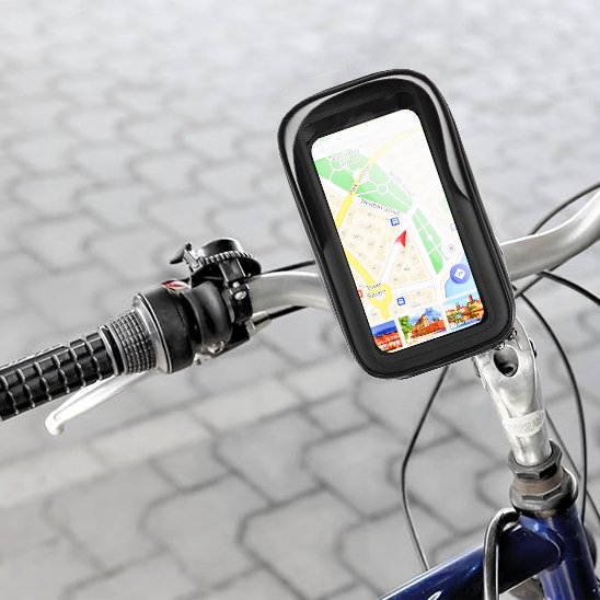 support téléphone vélo sur vélo