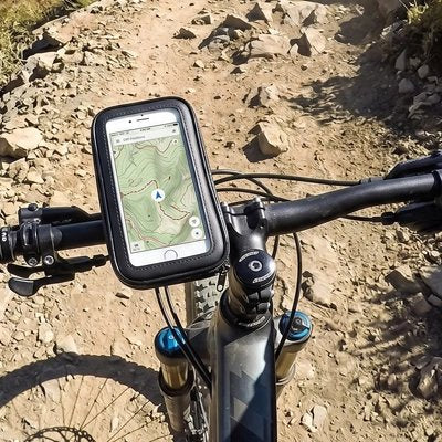 support téléphone vélo​ vu haut