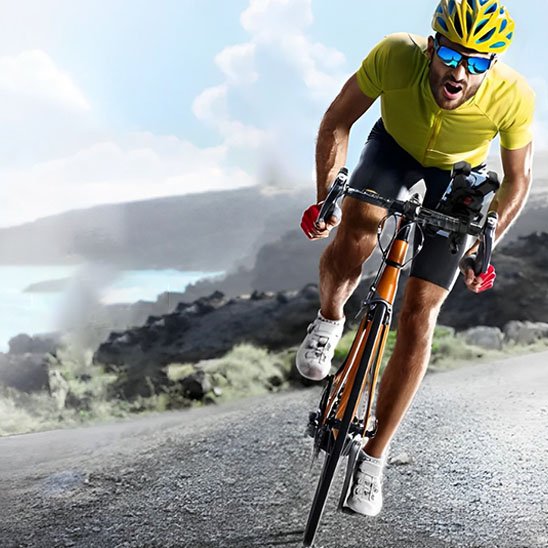 support téléphone vélo route